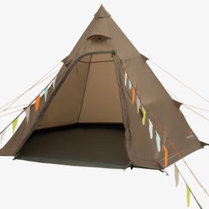 Easy Camp Tipi Σκηνή Camping Καφέ 4 Εποχών για 4 Άτομα 62εκ.