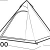 Easy Camp Tipi Σκηνή Camping Καφέ 4 Εποχών για 4 Άτομα 62εκ.