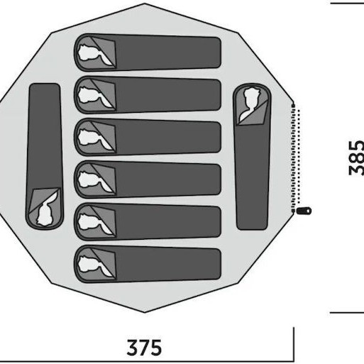Easy Camp Tipi Σκηνή Camping Καφέ 4 Εποχών για 8 Άτομα