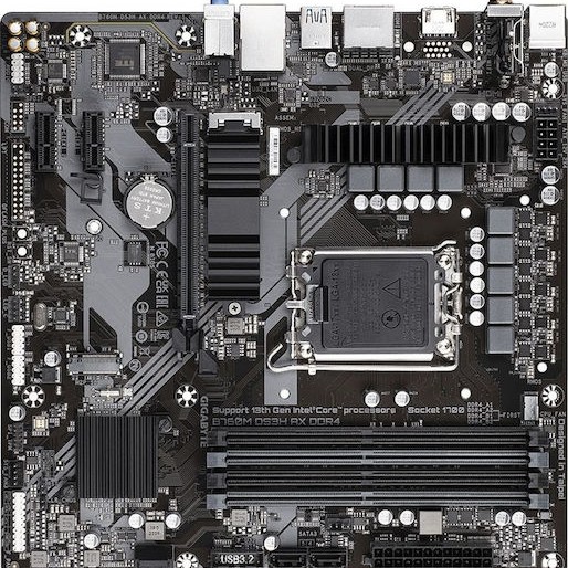 Gigabyte B760M DS3H AX DDR4 rev. 1.x Wi-Fi Motherboard Micro ATX με Intel 1700 Socket
