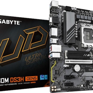 Gigabyte B760M DS3H GEN5 Motherboard Micro ATX με Intel 1700 Socket