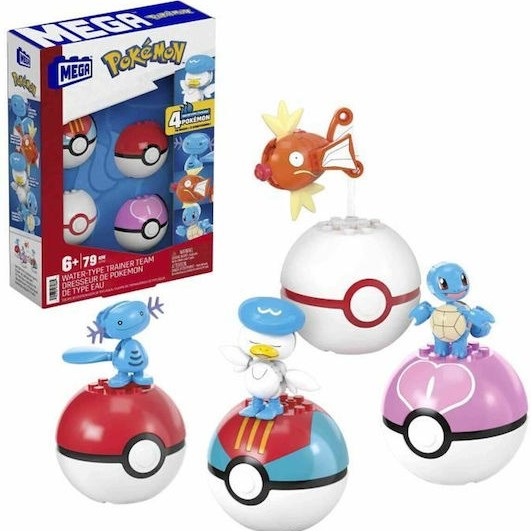 Mattel Παιχνίδι Μινιατούρα Mega Pokmon 4 Watertype Pokmon Sets Pokemon για 6+ Ετών
