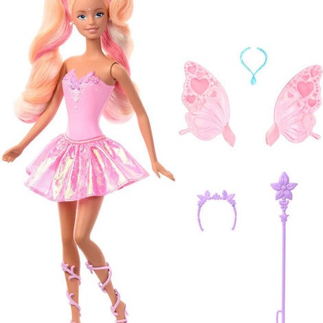 Barbie Νεράιδα Μαγική Μεταμόρφωση Κούκλα για 3+ Ετών