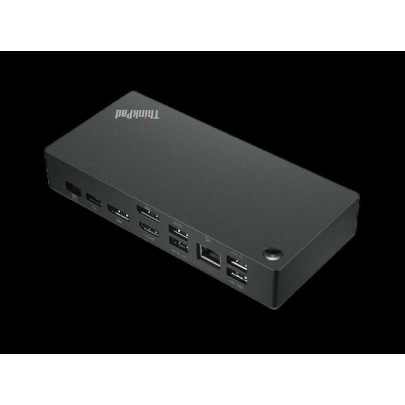 Lenovo ThinkPad Universal 90W USB-C Docking Station με HDMI/DisplayPort 4K PD Ethernet και συνδεση 3 Οθονών Μαύρο