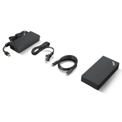 Lenovo ThinkPad Universal 90W USB-C Docking Station με HDMI/DisplayPort 4K PD Ethernet και συνδεση 3 Οθονών Μαύρο