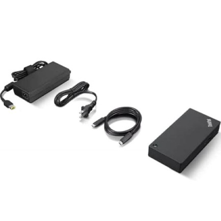 Lenovo ThinkPad Universal 90W USB-C Docking Station με HDMI/DisplayPort 4K PD Ethernet και συνδεση 3 Οθονών Μαύρο