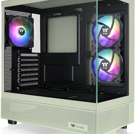 Thermaltake View 270 Plus TG ARGB Gaming Midi Tower Κουτί Υπολογιστή με Πλαϊνό Παράθυρο Matcha Green