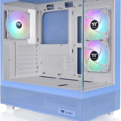 Thermaltake View 270 Plus TG ARGB Midi Tower Κουτί Υπολογιστή με Πλαϊνό Παράθυρο Hydrangea Blue