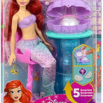 Ariel Vanity Pop Mermaid Κοχύλι Κούκλα Disney Princess για 3+ Ετών JBF86