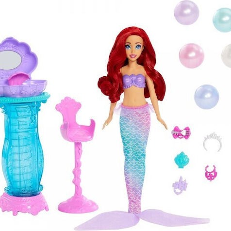 Ariel Vanity Pop Mermaid Κοχύλι Κούκλα Disney Princess για 3+ Ετών JBF86