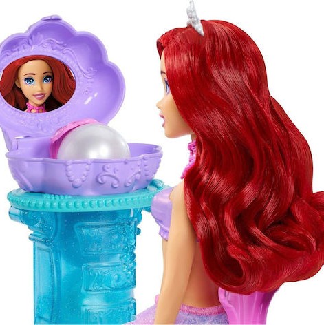Ariel Vanity Pop Mermaid Κοχύλι Κούκλα Disney Princess για 3+ Ετών JBF86