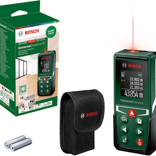 Bosch Μέτρο Laser UniversalDistance 50 με Δυνατότητα Μέτρησης έως 50m