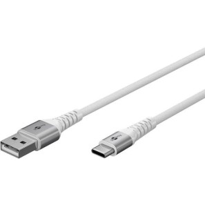 Goobay USB 2.0 Cable USB-C male - USB-A 60W Λευκό 1m 74530
