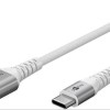 Goobay Braided USB 2.0 Cable USB-C male - USB-A 60W Λευκό 3m (74532)
