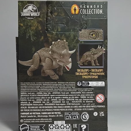 Φιγούρα Δράσης Hammond Collection Triceratops Jurassic World Δεινόσαυρος