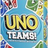 Επιτραπέζιο Παιχνίδι Uno Teams για 2-4 Παίκτες 7+ Ετών Mattel