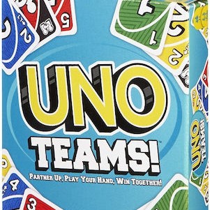 Επιτραπέζιο Παιχνίδι Uno Teams για 2-4 Παίκτες 7+ Ετών Mattel