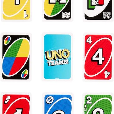 Επιτραπέζιο Παιχνίδι Uno Teams για 2-4 Παίκτες 7+ Ετών Mattel