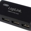 LogiLink USB 2.0 Hub 4 Θυρών με σύνδεση USB-A και Εξωτερική Παροχή Ρεύματος