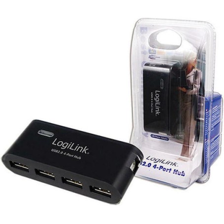 LogiLink USB 2.0 Hub 4 Θυρών με σύνδεση USB-A και Εξωτερική Παροχή Ρεύματος