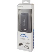 LogiLink USB 2.0 Hub 4 Θυρών με σύνδεση USB-A και Εξωτερική Παροχή Ρεύματος