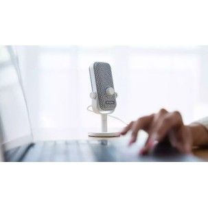 Endorfy Solum S Onyx Μικρόφωνο USB Επιτραπέζιο για Φωνητικά σε Λευκό Χρώμα