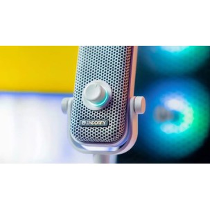 Endorfy Solum S Onyx Μικρόφωνο USB Επιτραπέζιο για Φωνητικά σε Λευκό Χρώμα