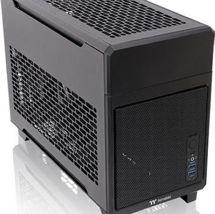 Thermaltake TR100 Mini Tower Κουτί Υπολογιστή Μαύρο