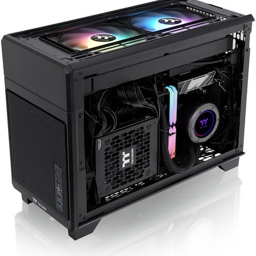 Thermaltake TR100 Mini Tower Κουτί Υπολογιστή Μαύρο
