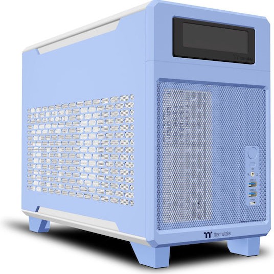 Thermaltake TR100 Mini Tower Κουτί Υπολογιστή Hydrangea Blue