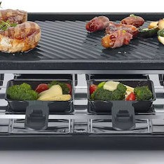 Severin Επιτραπέζια Ηλεκτρική Ψησταριά Raclette Αυλακωτής Πλάκας 1300W με Ρυθμιζόμενο Θερμοστάστη 48x24εκ.