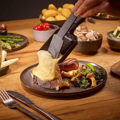 Severin Επιτραπέζια Ηλεκτρική Ψησταριά Raclette Αυλακωτής Πλάκας 1300W με Ρυθμιζόμενο Θερμοστάστη 48x24εκ.