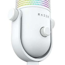 Razer Seiren V3 Chroma Δυναμικό Μικρόφωνο USB Επιτραπέζιο για Studio σε Λευκό Χρώμα