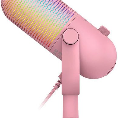 Razer Seiren V3 Chroma Δυναμικό Μικρόφωνο USB Επιτραπέζιο για Φωνητικά σε Ροζ Χρώμα