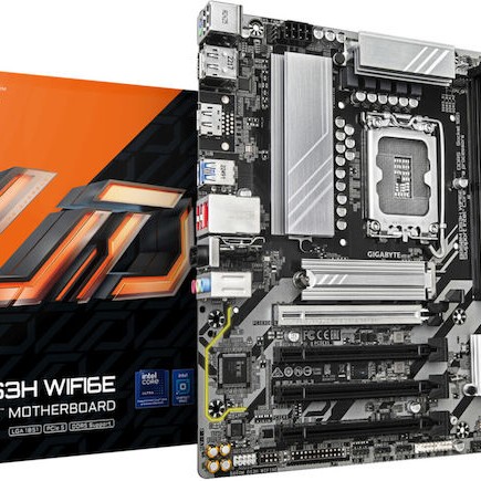 Gigabyte B860M DS3H WIFI6E Motherboard Micro ATX με Intel 1851 Socket
