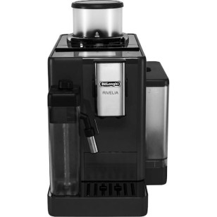 De'Longhi Rivelia Αυτόματη Μηχανή Espresso 1450W Πίεσης 19bar για Cappuccino με Μύλο Άλεσης Onyx Black