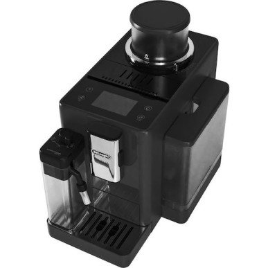 De'Longhi Rivelia Αυτόματη Μηχανή Espresso 1450W Πίεσης 19bar για Cappuccino με Μύλο Άλεσης Onyx Black