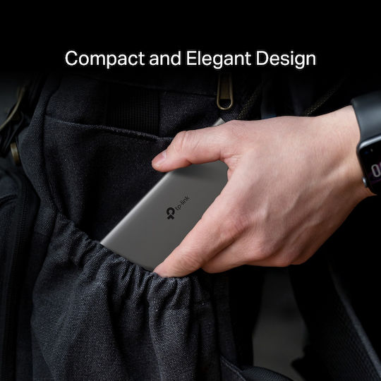 TP-LINK USB-C Docking Station με HDMI 4K PD Ethernet Γκρι (UH9120C)