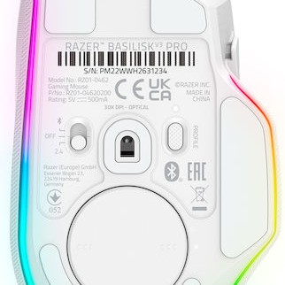 Razer Basilisk V3 Pro Ασύρματο RGB Gaming Ποντίκι 30000 DPI Λευκό