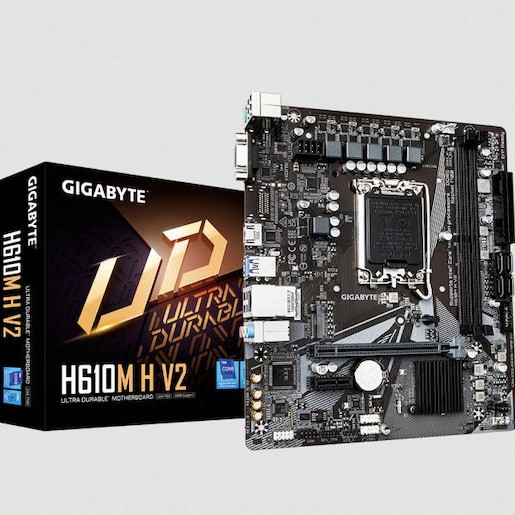 Gigabyte H610M H V2 DDR5 rev. 1.0 Motherboard Micro ATX με Intel 1700 Socket