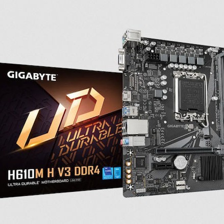Gigabyte H610M H V3 DDR4 rev. 1.0 Motherboard Micro ATX με Intel 1700 Socket