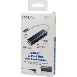 LogiLink USB 3.0 Hub 3 Θυρών με σύνδεση USB-C
