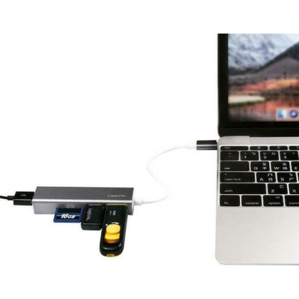LogiLink USB 3.0 Hub 3 Θυρών με σύνδεση USB-C