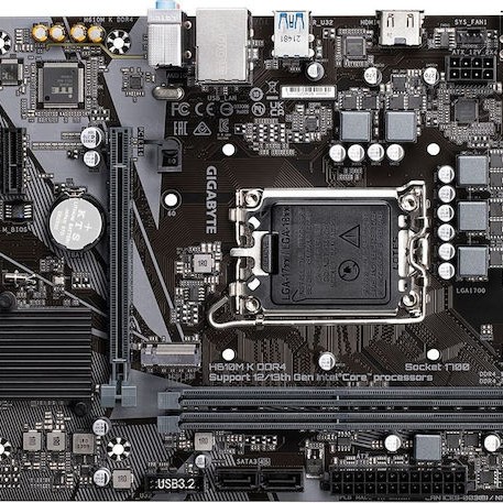 Gigabyte H610M K DDR4 rev. 1.0 Motherboard Micro ATX με Intel 1700 Socket