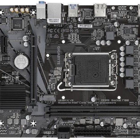 Gigabyte H610M K V2 rev. 1.0 Motherboard ATX με Intel 1700 Socket