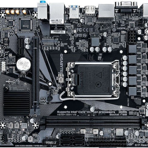 Gigabyte H610M S2H V2 rev. 1.0 Motherboard Micro ATX με Intel 1700 Socket