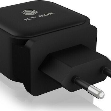 Icy Box Φορτιστής Χωρίς Καλώδιο με Θύρα USB-A και 2 Θύρες USB-C 65W Power Delivery Μαύρος (IB-PS103-PD)