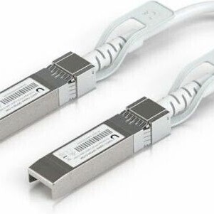Ubiquiti Καλώδιο Οπτικής Ίνας SFP+ 0.15m Λευκό 1τμχ