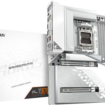 Gigabyte X870 AORUS STEALTH ICE Wi-Fi Motherboard ATX με AMD AM5 Socket