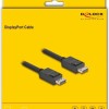 DeLock Cable DisplayPort male - DisplayPort male 1.8m Μαύρο (81175)